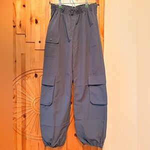 Love Tree Slate Blue Cargo Jogger Pants